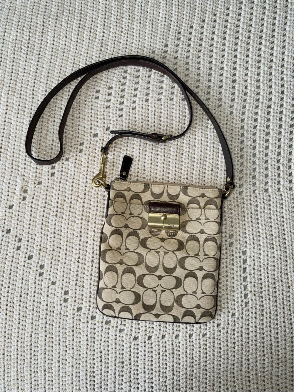 Coach Signature Canvas Crossbody Bag